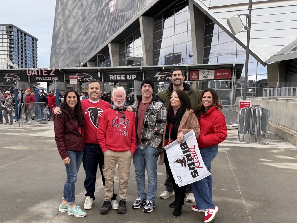 family photo: Caitlyn, Adam, Mark, Justin, Brian, Mom, and Alexi